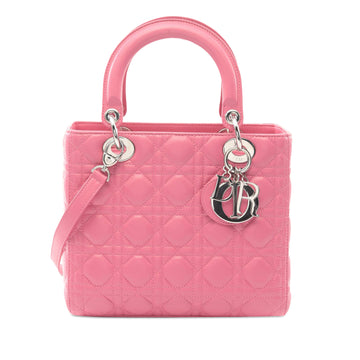 Medium Lambskin Cannage Lady Dior