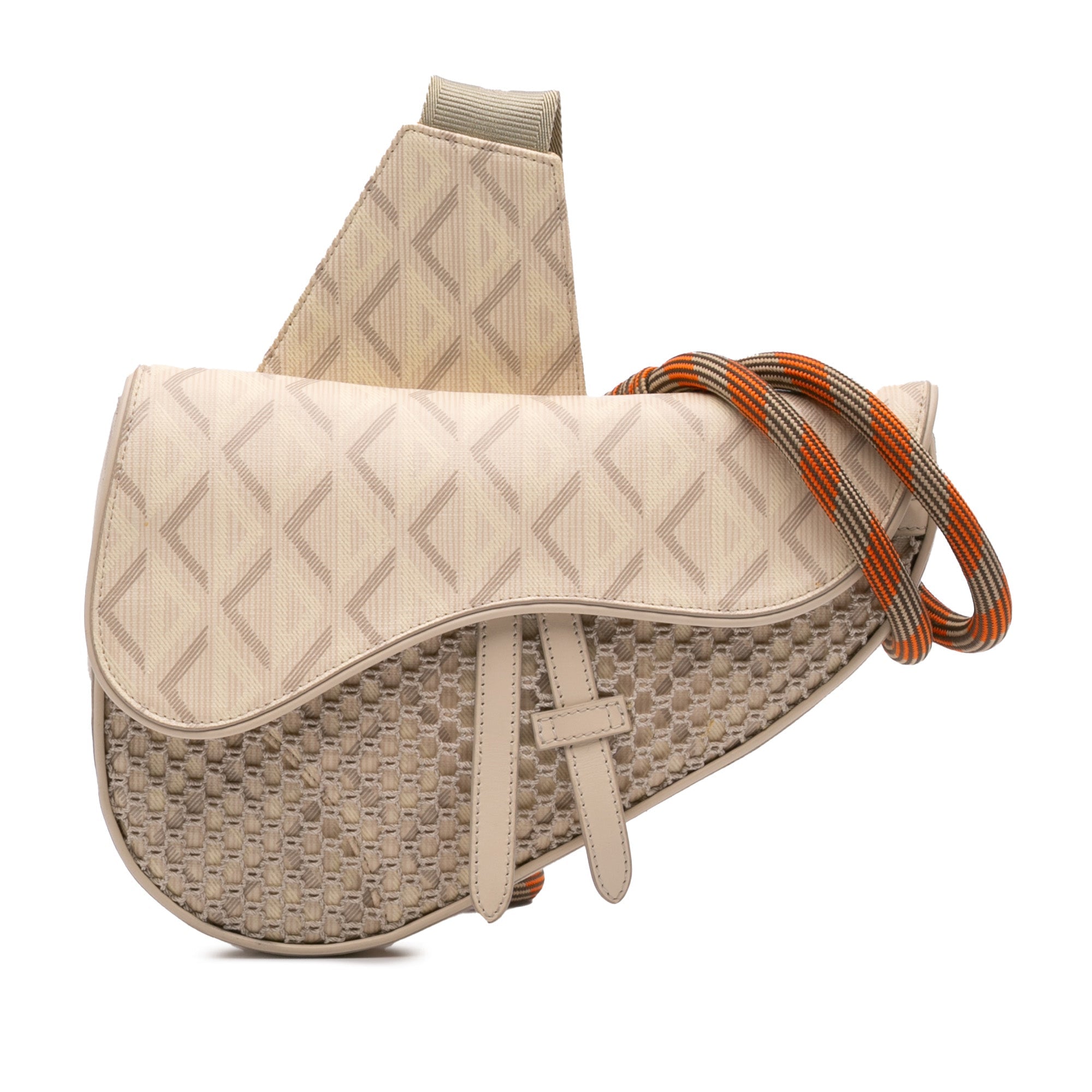 Coated Canvas CD Diamond Nautic Saddle Crossbody Dior - Heritage Fashion