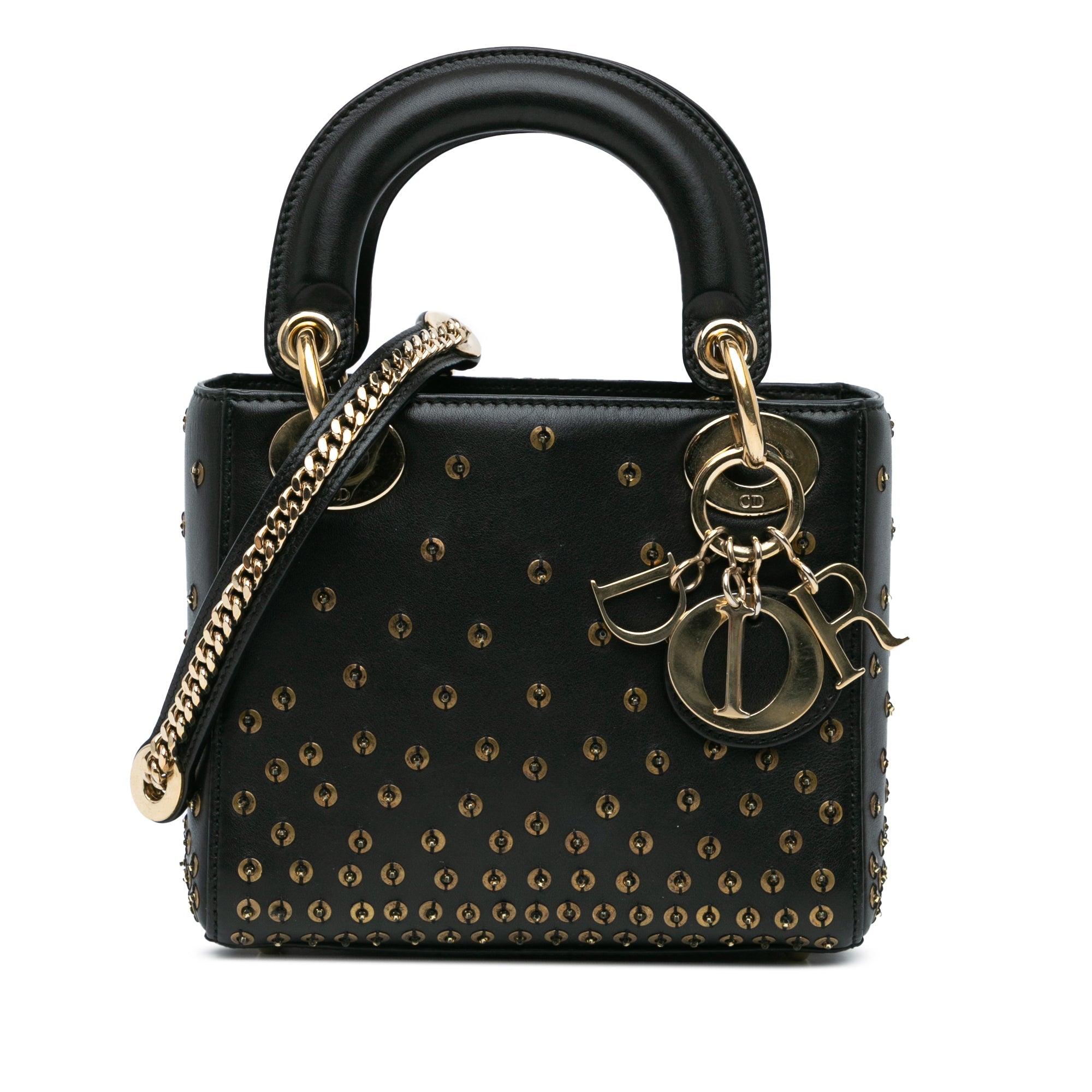 Mini Calfskin Embellished Lady Dior - Heritage Fashion