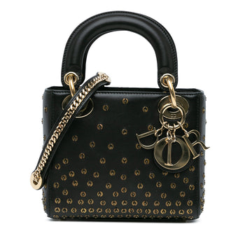 Mini Calfskin Embellished Lady Dior - Heritage Fashion